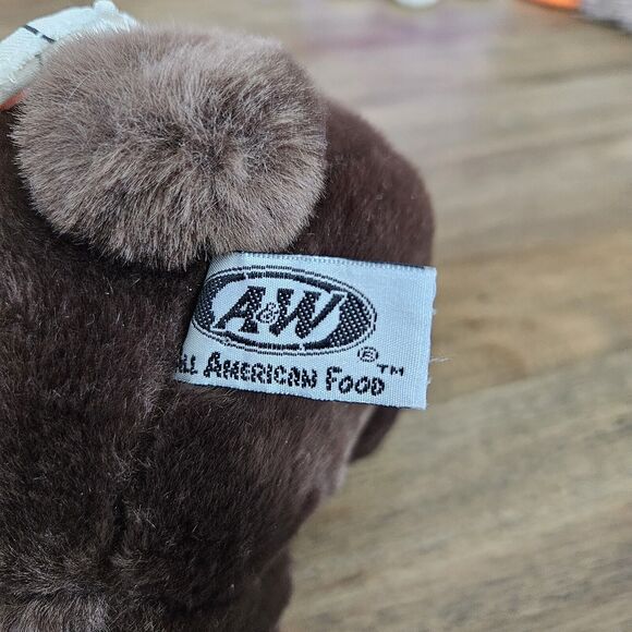 Vintage A&W Root Beer Great Root Bear Teddy Bear Mascot Plush Toy 2003 - Picture 12 of 13